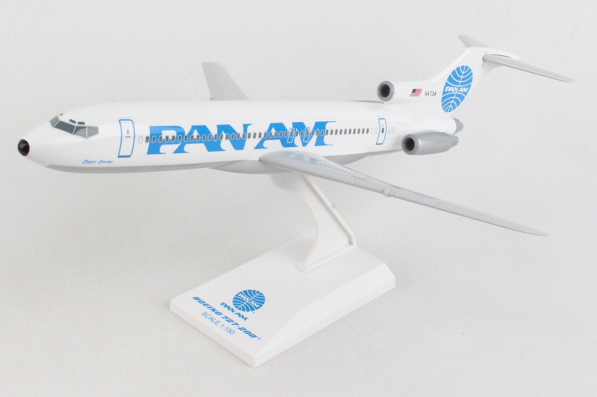 SKR1066 SKYMARKS PAN AM 727-200 1/150 CLIPPER CHARMER REG#N4734